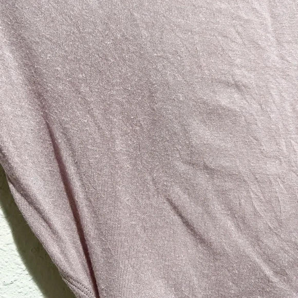 Alo Yoga Barre Long Sleeve Tie-Waist Crop Top Mauve Pink Dusted Plum Medium M - Picture 7 of 8